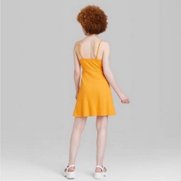 Wild Fable Skater Knit Gold Dress - Picture 2 of 2